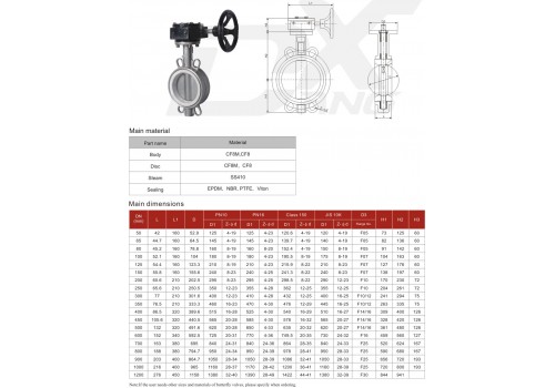 Stainless steel butterfly valve